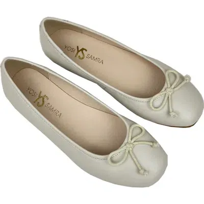 Yosi Samra Kids' Miss Sadie Ballet Flat In Bone