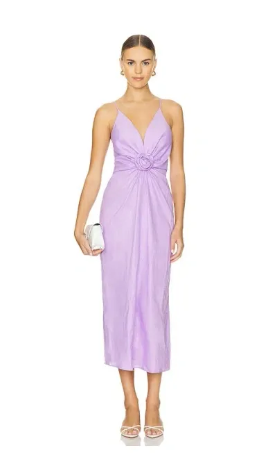 Yumi Kim Adina Dress In Linen Lilac