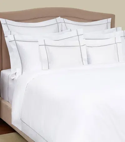 Yves Delorme Athena Platine Square Pillowcase In White