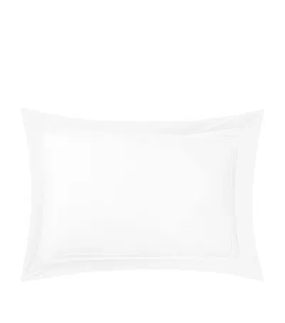 Yves Delorme Lutece Blanc King Pillowcase In White