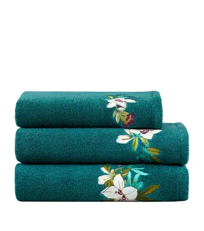 Yves Delorme Panorama Bath Towel In Green