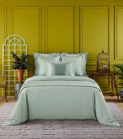 Yves Delorme Triomphe King Fitted Sheet In Green