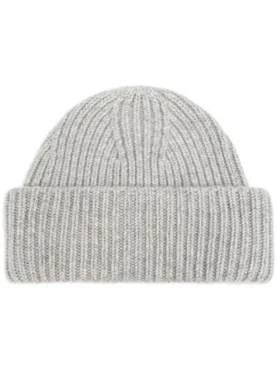 Yves Salomon Cashmere Beanie In Grau