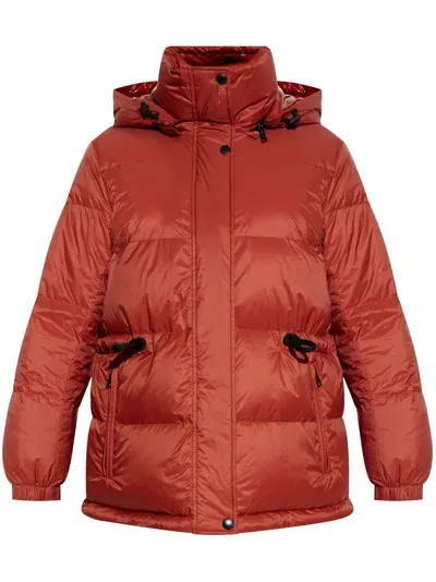 Yves Salomon Reversible Puffer Jacket In Brown