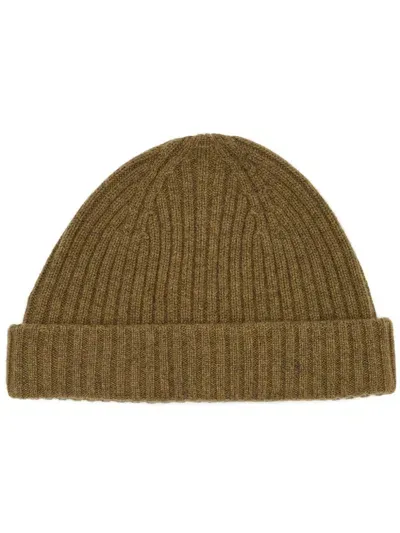 Yves Salomon Ribbed-knit Beanie In 中性色