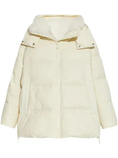 Yves Salomon Shearling-lined Jacket In Nude