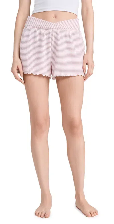 Z Supply Cross Over Shorts Lilac Punch