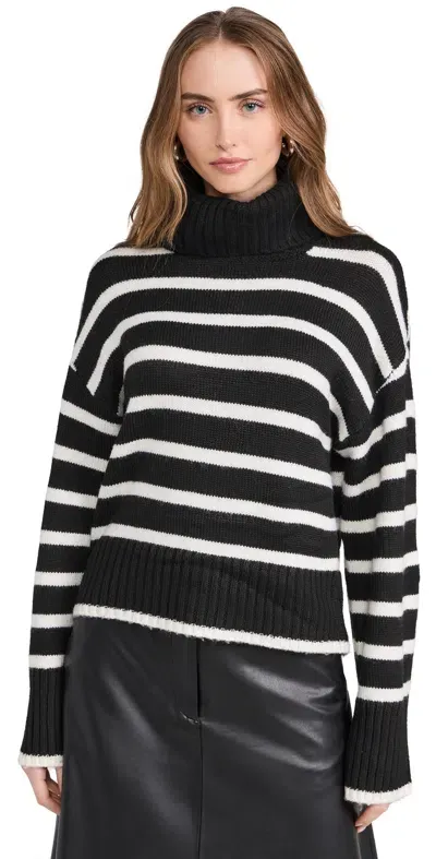 Z Supply Josephine Stripe Sweater Black