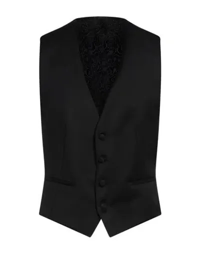 Z Zegna Wool Vest In Black