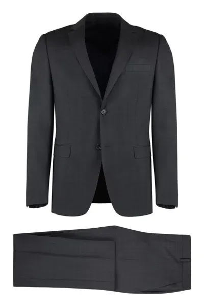 Z Zegna Wool And Mohair Two Piece Suit In Grey