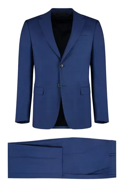 Z Zegna Wool Two-pieces Suit In Blue