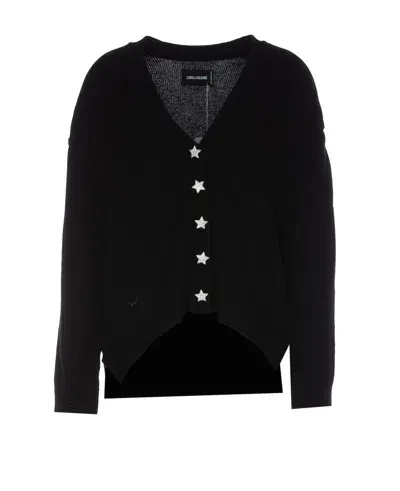 Zadig &amp; Voltaire Mirka Ws Bijoux Cardigan In Noir