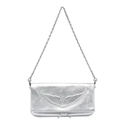 Zadig &amp; Voltaire Rock Pochette In Silver