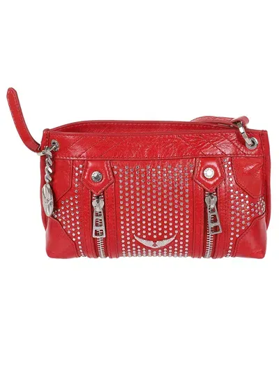 Zadig &amp; Voltaire Sunny Mood Studded Crossbody Bag In Power