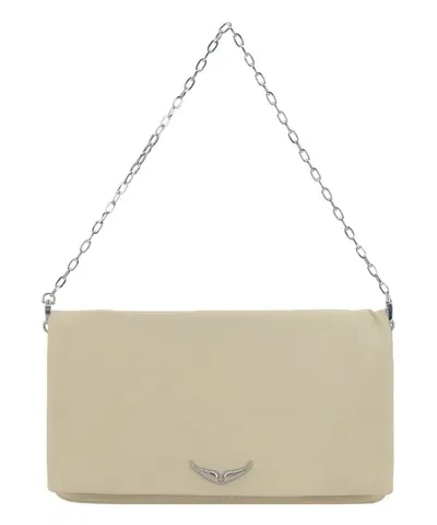 Zadig&amp;voltaire Rock Eternal Xl Shoulder Bag In White