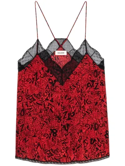 Zadig & Voltaire Christy Blouse In Crimson