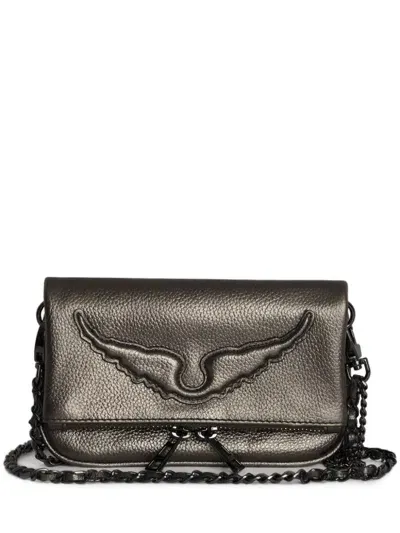 Zadig & Voltaire Mini Rock Bag In Grey