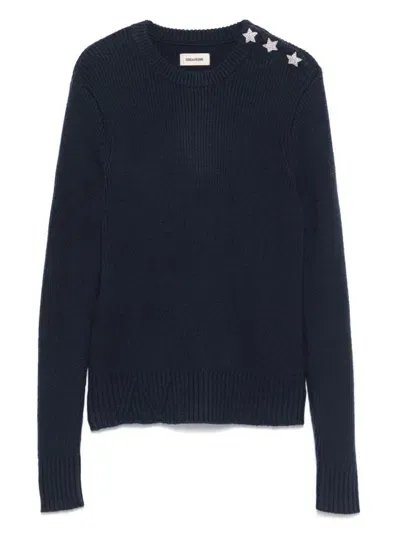 Zadig & Voltaire Kids' Ribbed Sweater In 83d