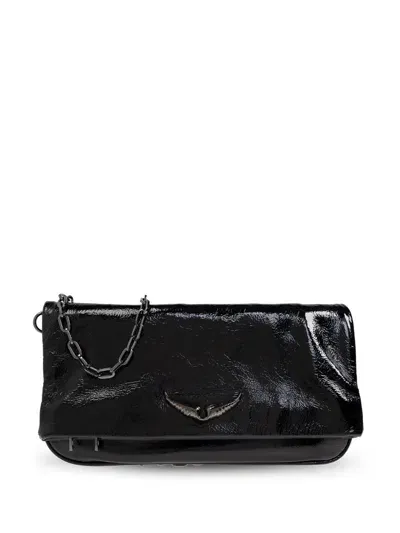 Zadig & Voltaire Rock Eternal Clutch Bag In Black