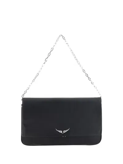 Zadig & Voltaire Rock Eternal Shoulder Bag In Noir