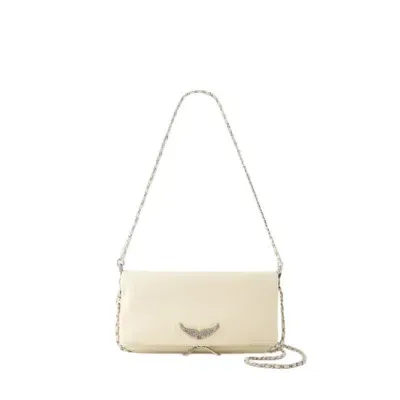 Zadig & Voltaire Rocky Swing Your Wings Crossbody - Leather - Beige In Neutrals