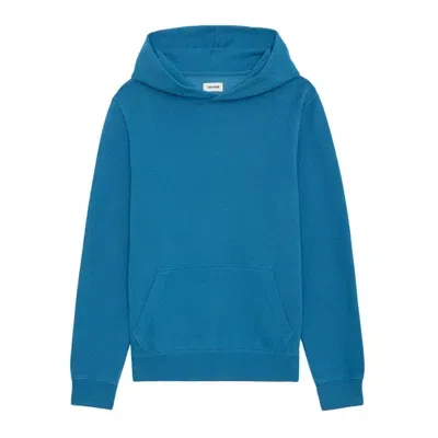 Zadig & Voltaire Sanchi Mo Hoodie Mit Foto-print In Blau