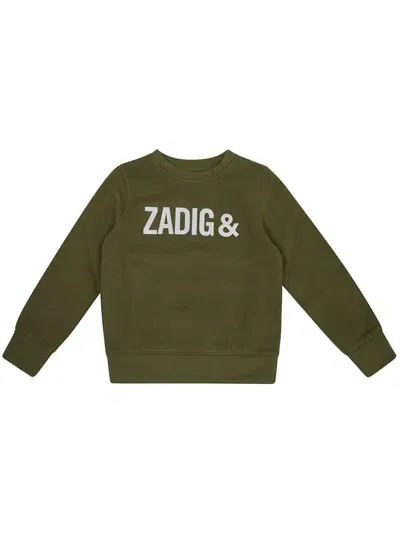 Zadig & Voltaire Kids' Simba Sweatshirt In Green