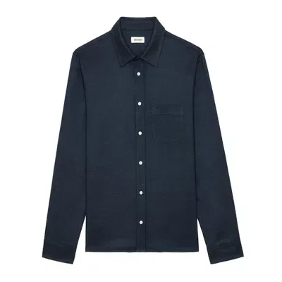 Zadig & Voltaire Stan Shirt In Blue