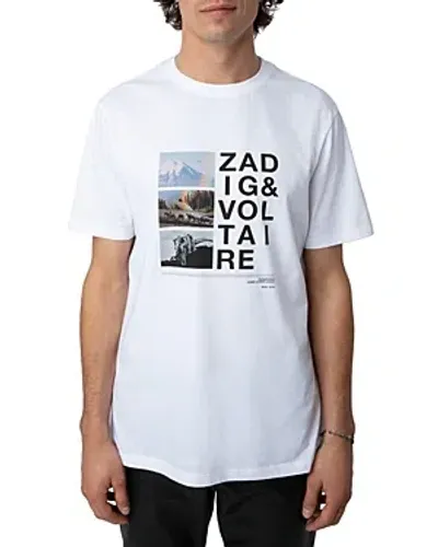 Zadig & Voltaire Ted Photograph-print T-shirt In Blanc