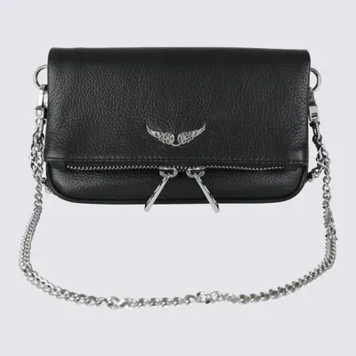 Zadig & Voltaire Rock Clutch Shape Shoulder Bag In Black