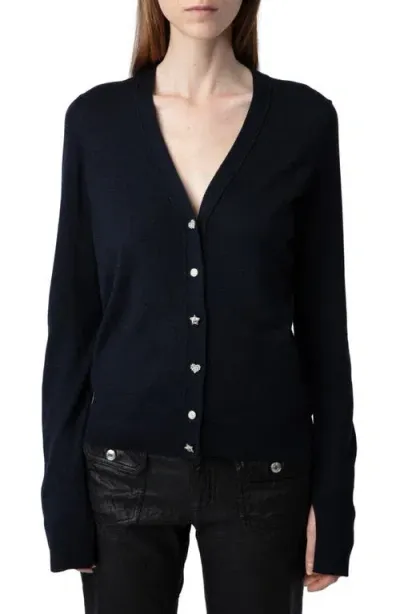 Zadig & Voltaire Jemma Cardigan In Encre