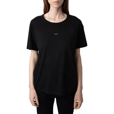 Zadig & Voltaire Marta Wings-appliqué T-shirt In Black