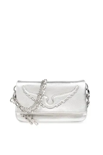 Zadig & Voltaire Rock Nano Wings In Silver