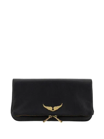 Zadig & Voltaire Rock Clutch In Black