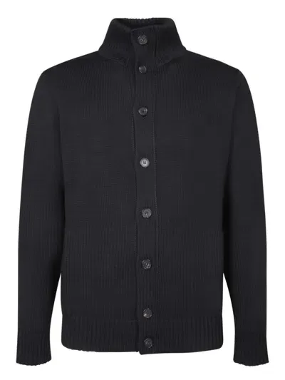 Zanone Black Knitted Cardigan