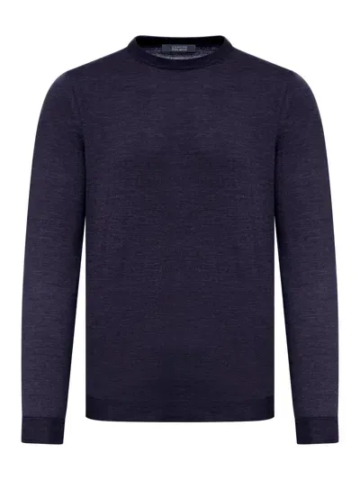 Zanone Crewneck Sweater In Blue