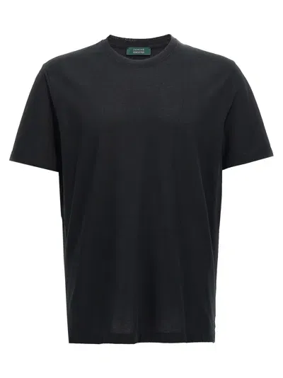 Zanone Ice Cotton T-shirt In Black