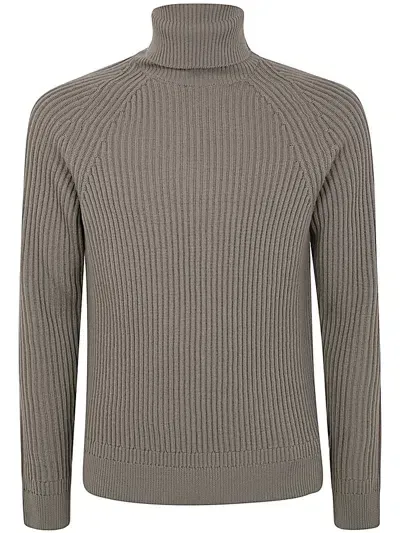 Zanone Turtle Neck Slim Fit Clothing In Green