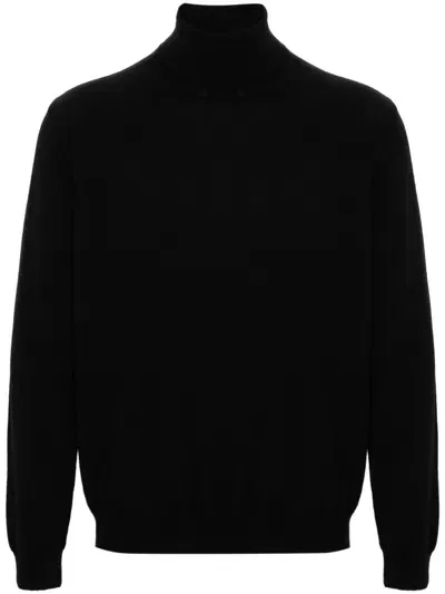 Zanone Turtleneck Sweater In Black