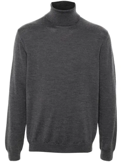 Zanone Turtleneck Sweater In Grey