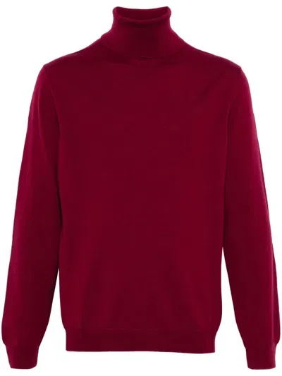 Zanone Virgin Wool Jumper In Red