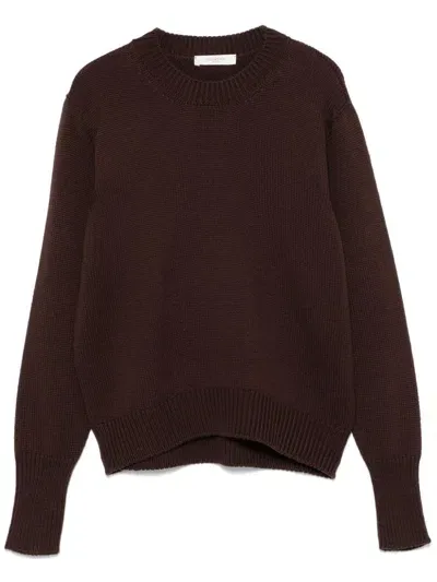 Zanone Virgin-wool Sweater In Brown