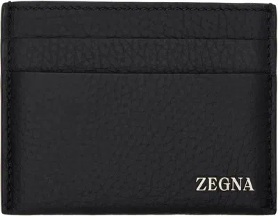 Zegna Deerskin Cardholder In Ner