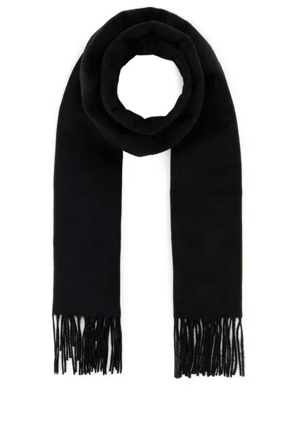 Zegna Black Silk Scarf