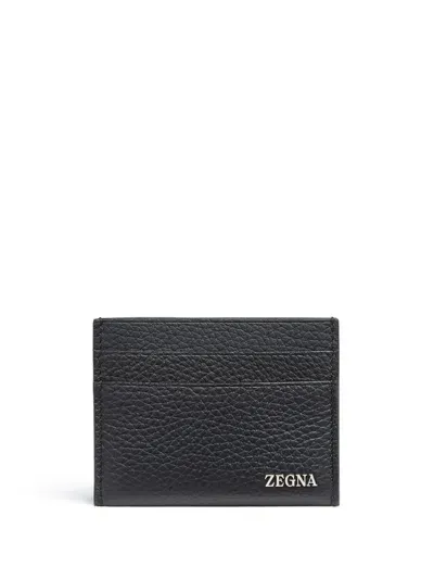 Zegna Luxury Leisurewear Simple Card Case Accessories In Ner