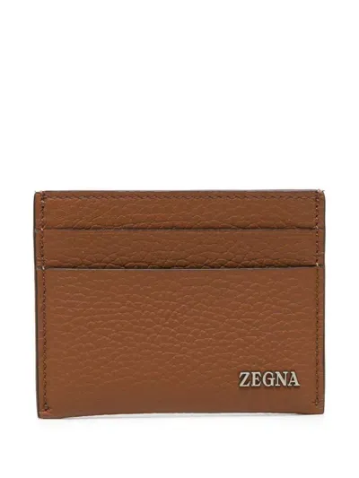 Zegna Luxury Leisurewear Simple Card Case Accessories In Vsi