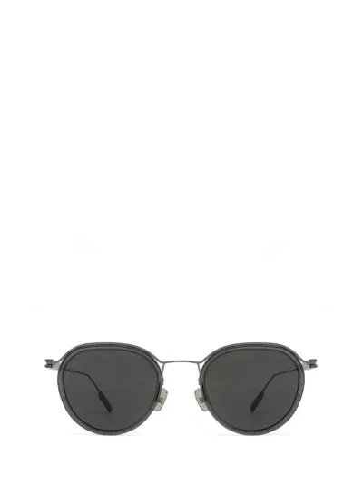 Zegna Round Frame Sunglasses In Grey