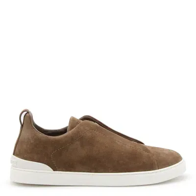 Zegna Sneakers In Brown