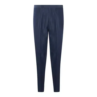 Zegna Trousers In Blue