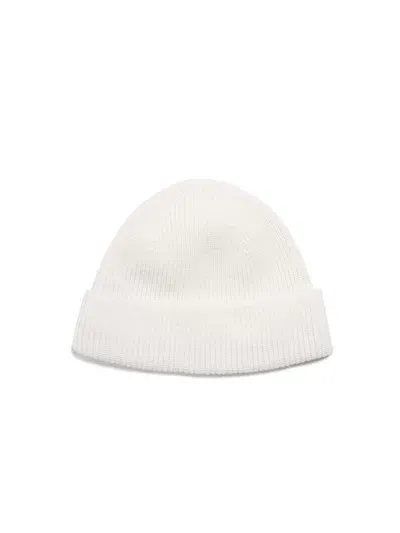 Zegna White Oasi Cashmere Beanie